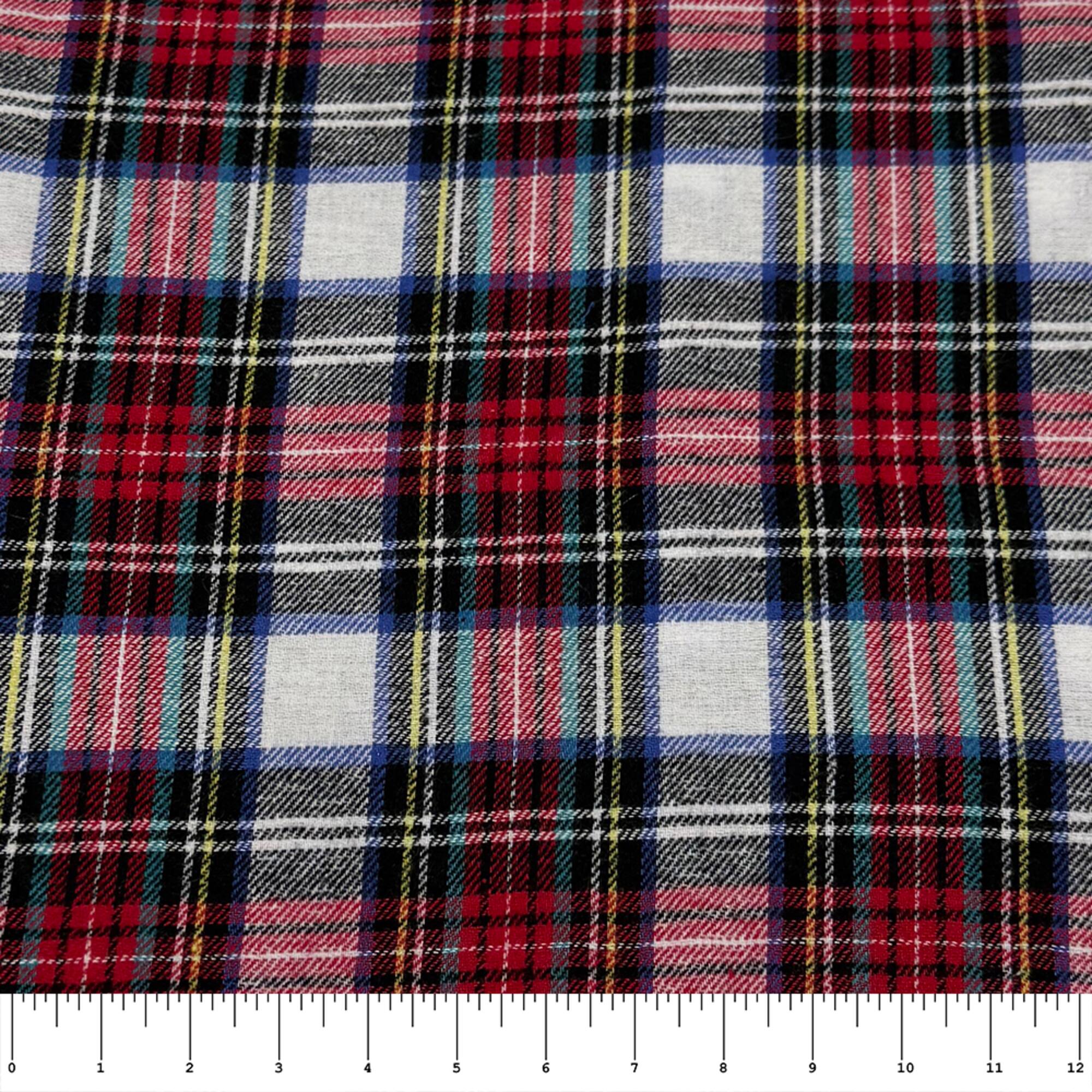 Feldman Dallas Plaid Yarn-Dyed Cotton Flannel Fabric